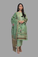 Bonanza Satrangi AST213P29 DS GREEN Summer Lawn 2021