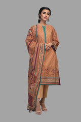 Bonanza Satrangi AST213P32 L BROWN Summer Lawn 2021