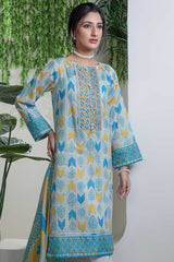 Bonanza Satrangi Ast222p06 Blue Eid Prints 2022