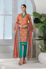 Bonanza Satrangi Ast223p03 Orange Eid Prints 2022