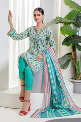 Bonanza Satrangi Ast223p12b Blue Eid Prints 2022