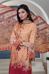 Bonanza Satrangi Ast223p35b Orange Eid Prints 2022