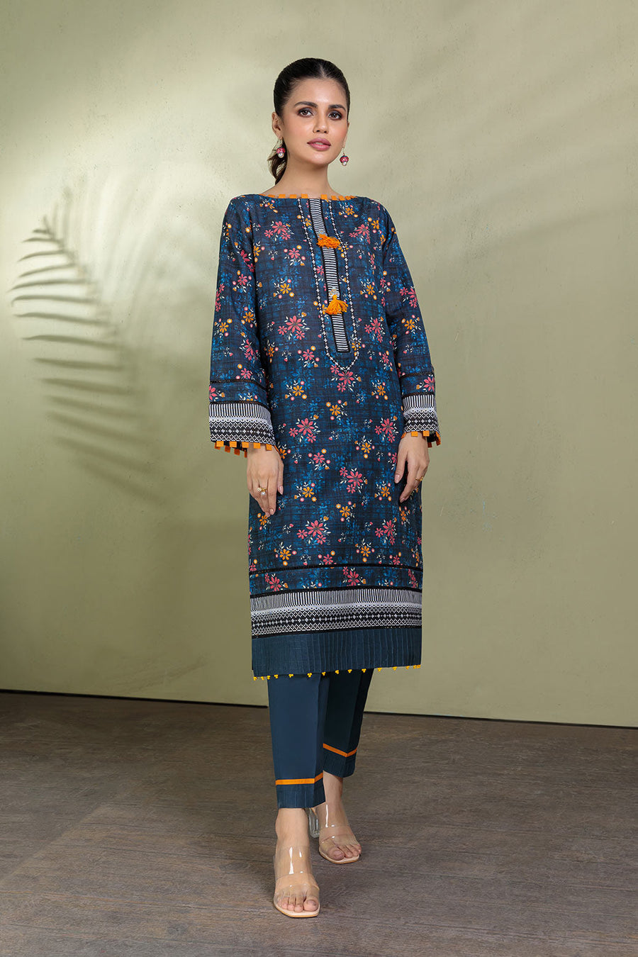 Bonanza Satrangi Blue Khaddar (AWO222P09) Winter Collection 2022