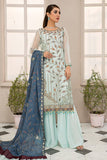 Maryams  D-12 Aqua Blue Chiffon Vol 23 
