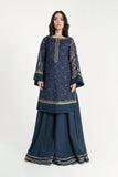 Maria B Shirt Navy Blue BETW22W125 Basics Formal