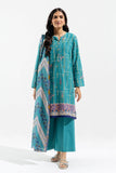 Beechtree Cyan Maze-Printed -2P-Lawn Spring Summer Lawn