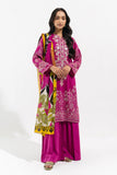 Beechtree Monochromatic Magenta-Embroidered-2P-Lawn Spring Summer Lawn