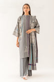 Beechtree Frost Gray-Printed-3P-Khaddar Winter Collection