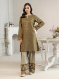 Lime Light 2 Piece Winter Cotton Suit-Embroidered Winter Collection