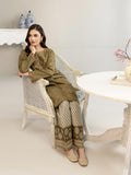 Lime Light 2 Piece Winter Cotton Suit-Embroidered Winter Collection