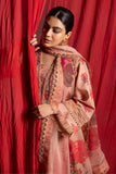 Alizeh Coral Peach  Sheen Lawn Collection 2024
