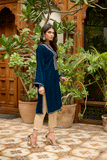 Dhanak DA-1871 Turquoise Blue Velvet Enchante Vol 1