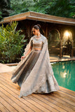 Dhanak HF-3004 GREY 3Pcs Couture