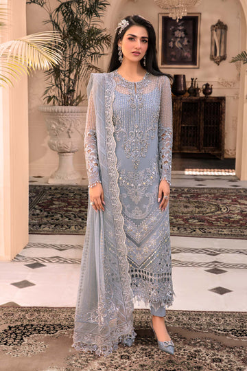 Maria B Ice Blue BD-2603 Mbroidered Eid Heritage – Sara Clothes