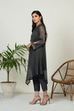 Dhanak DA 1439 Grey Embroidered Kurta Eid Edits 2022