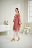 Dhanak DA 1606 Purple Embroidered Kurta Eid Edits 2022