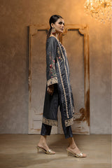 Dhanak DA 1664 Grey Embroidered Kurta Festive Signature & Luxury Statements