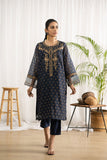Dhanak DA-1666 Blue Embroidered Kurta Casual Cotton Prets 2022