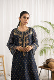 Dhanak DA-1666 Blue Embroidered Kurta Casual Cotton Prets 2022