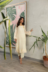 Dhanak DA-1756 Off White Spring Summer Pret Collection 2024