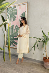 Dhanak DA-1756 Off White Spring Summer Pret Collection 2024