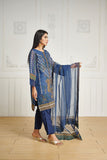 Dhanak DA 2032 Blue Embroidered With Dupatta Eid Edits 2022