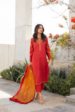 Dhanak SS24DA-2285 Rust Spring Summer Pret Collection 2024