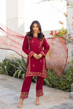 Dhanak SS24DA-2290 Maroon Spring Summer Pret Collection 2024
