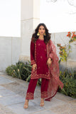Dhanak SS24DA-2290 Maroon Spring Summer Pret Collection 2024