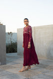 Dhanak DA-2367 Maroon Spring Summer Pret Collection 2024