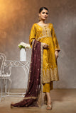 Dhanak Dl-0224 Mustard 3pcs Festive Signature & Luxury Statements