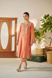 Dhanak DC 2091 Yellow 2pcs Embroidered Kurta With Trouser Festive Eid RTW 2022
