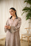 Dhanak DC-2192 Beige 2pcs Printed Kurta With Trouser Monochrome Collection