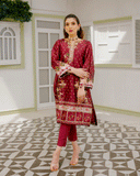 Dhanak DC-2241 Maroon Soie Luxury Silk Tunics