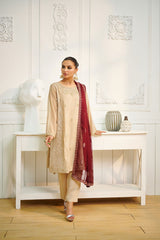 Dhanak DL 0180 Beige 3pcs Eid Edits 2022