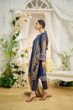 Dhanak DL 0195 Blue 3pcs Eid Edits 2022