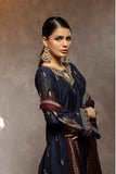 Dhanak Dl-0228 Blue 3pcs Festive Signature & Luxury Statements