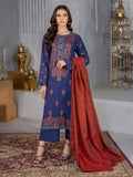 Limelight U2124SU 3PC BLU Embroidered Lawn 2022