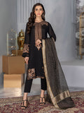 Limelight U1618SU 3PC BLK Embroidered Lawn 2022