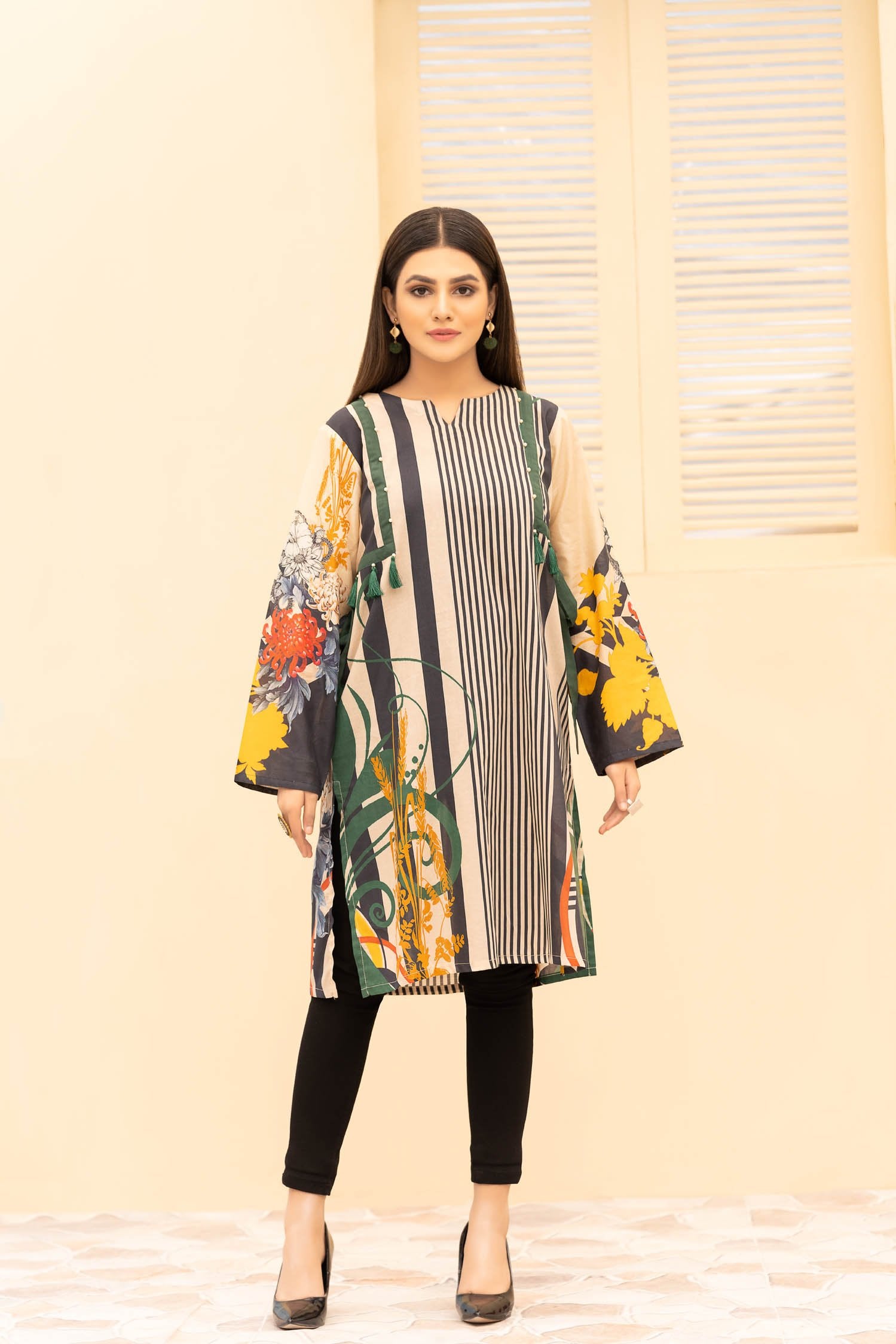 Adans Libas Seren Digital Printed Stitched Lawn Kurti 2 021 Sara Clothes