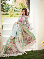 Maryam Hussain Aqua Luxury Lawn 2022