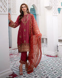 Dhanak DU-3168 Rust Maheer Wedding Festive Collection