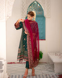 Dhanak DU-3169-Dark Green Maheer Wedding Festive 2024