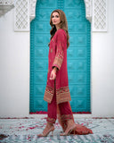 Dhanak DU-3168 Rust Maheer Wedding Festive Collection