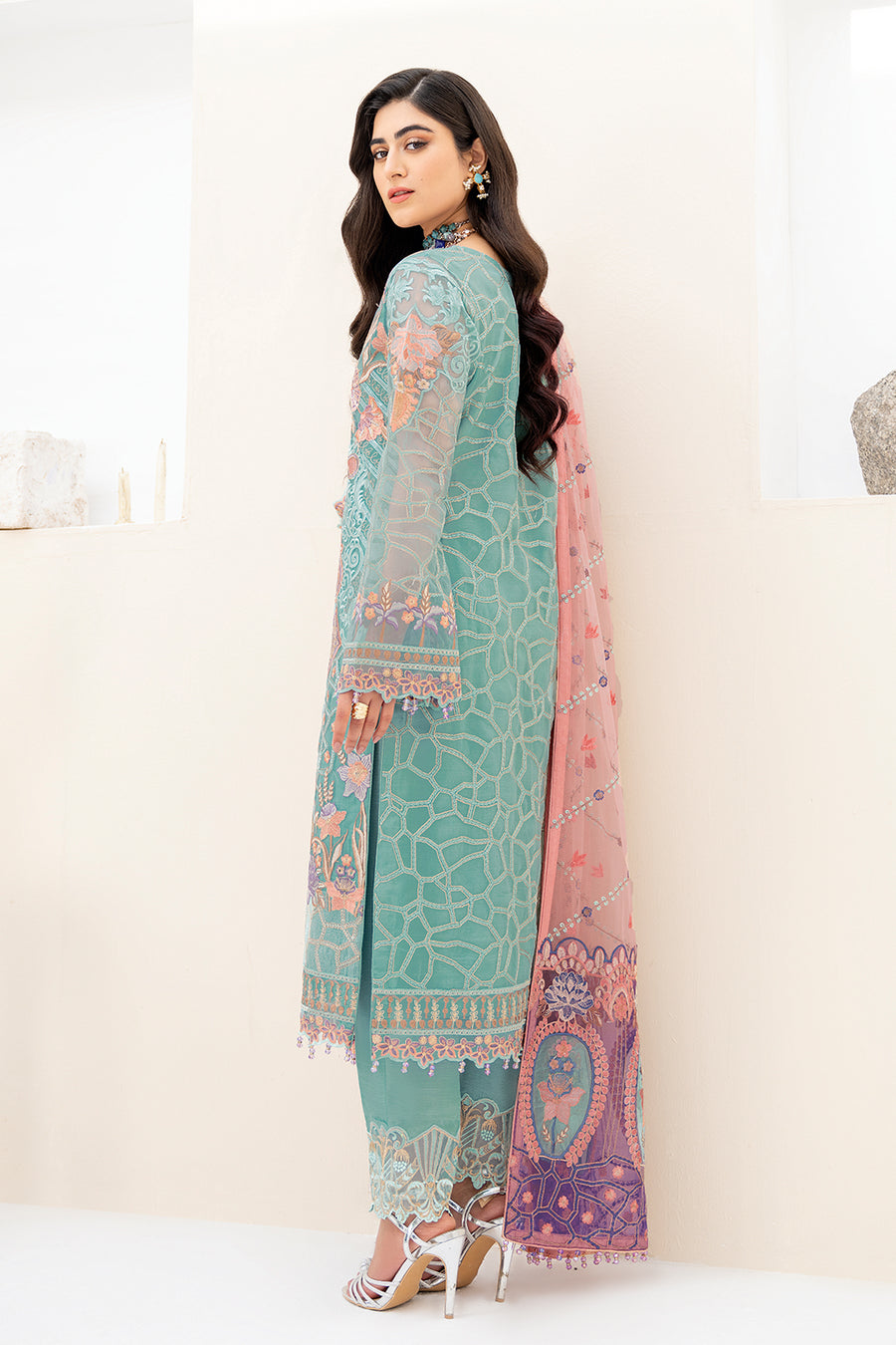 Ramsha M-807 Minhal Chiffon Collection Vol 8