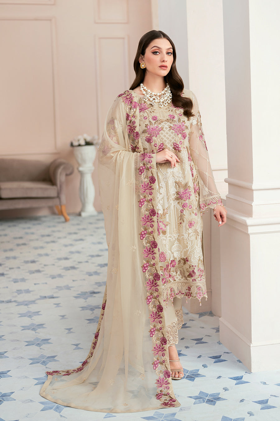 Ramsha D-909 Rangoon Chiffon Collection Vol 9