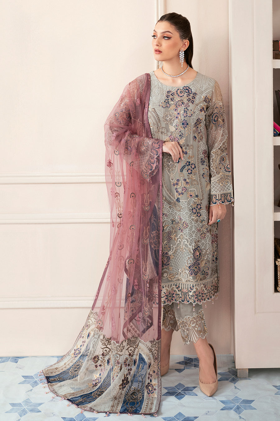 Ramsha D-907 Rangoon Chiffon Collection Vol 9