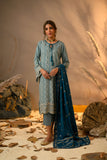Dhanak DU 3119 Blue Karandi 3pcs Winter Tales