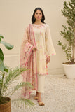 Dhanak DU-3145 Cream Yellow Summer Basics Embroidered Lawn