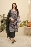 Dhanak DU-3147 Black Summer Basics Embroidered Lawn